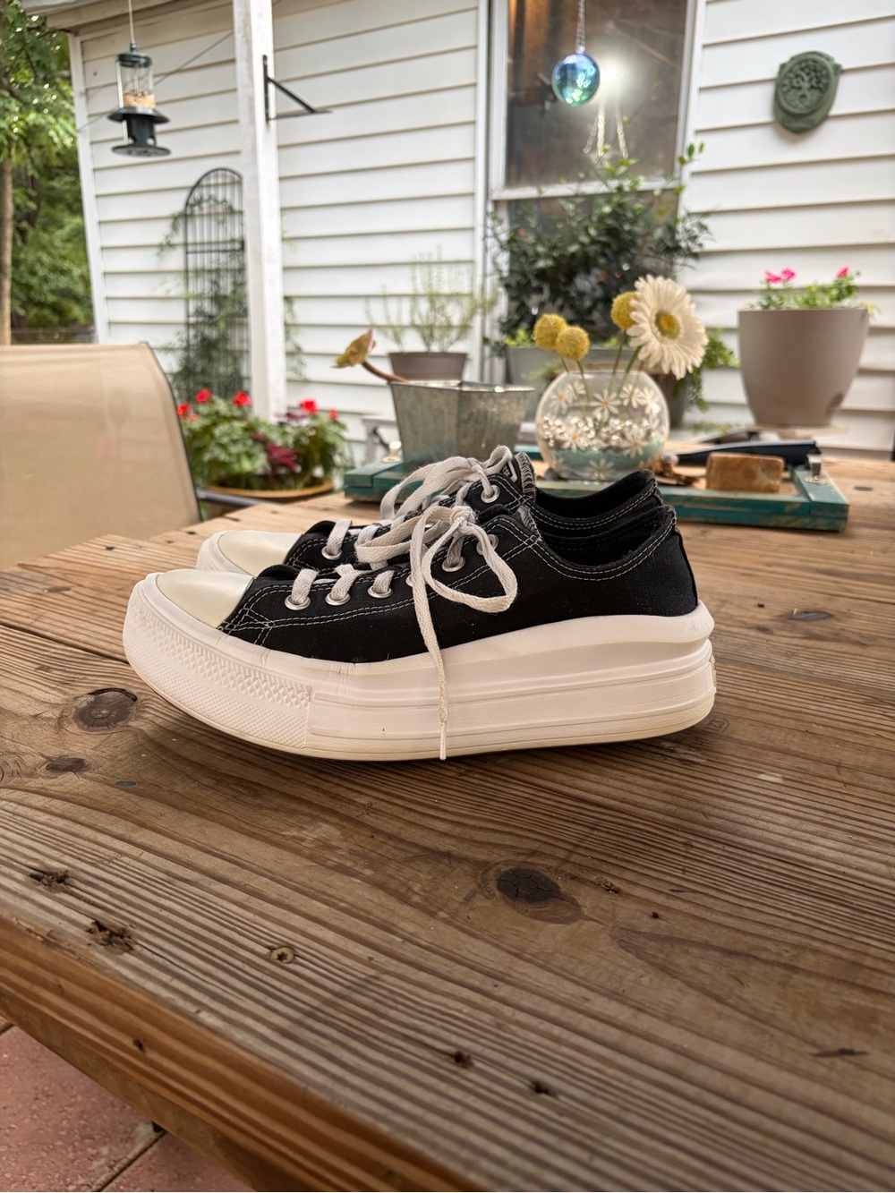 Converse Chuck Taylor All Star Move Platform Black White Women’s Size 10 570256C